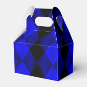 Geflochtenes Harlequin-Blue-Black-Fevor-Box-Gable Geschenkschachtel (Rückseite)