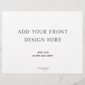 Geflochtenes Hochzeitsprogramm 8.5x11" (Vorne)