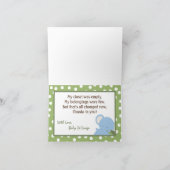 Geflossen Danke Karte Safari Jungle Tiere Grün (Innenseite)