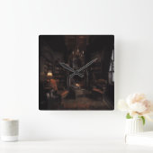 Gefluchte Mengen Quadratische Wanduhr (Zuhause)