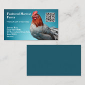 Geflügel-Bauer mit kundenspezifischer QR Visitenkarte (Vorne/Hinten)