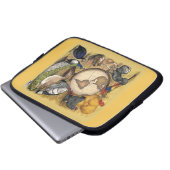 Geflügel der Welt Laptopschutzhülle (Vorne Knopf)