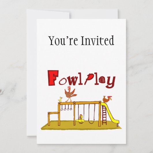 Geflügel Einladung (Vorderseite)