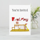 Geflügel Einladung (Stehend Vorderseite)