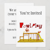 Geflügel Einladung (Vorne/Hinten)