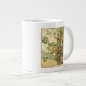 Geflügel-Elm-Fee in einem Baum Jumbo-Tasse (Vorderseite Rechts)