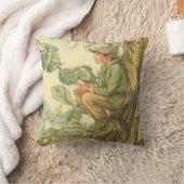 Geflügel-Elm-Fee in einem Baum Kissen (Decke)