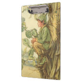 Geflügel-Elm-Fee in einem Baum Klemmbrett (Links)