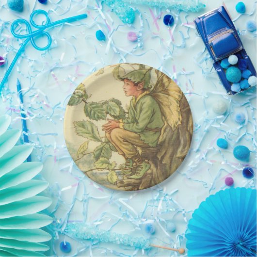 Geflügel-Elm-Fee in einem Baum Pappteller (Party)