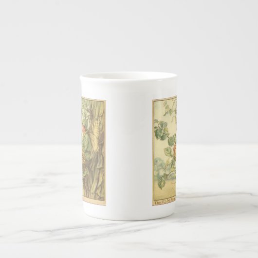 Geflügel-Elm-Fee in einem Baum Porzellantasse (Vorderseite)