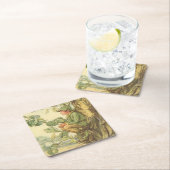 Geflügel-Elm-Fee in einem Baum Rechteckiger Pappuntersetzer (Vor Ort)