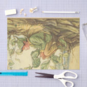 Geflügel-Elm-Fee in einem Baum Seidenpapier (Handwerk)