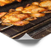 Geflügel Grill Küchen Poster (Ecke)