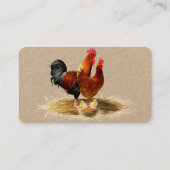 Geflügel, Hühner, Eier - freier Lauf, Bio Geschäft Visitenkarte (Rückseite)