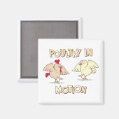 Geflügel in Bewegung Magnet (Vorderseite/Rückseite)