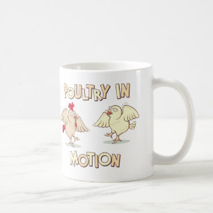 Geflügel in der Bewegung Kaffeetasse