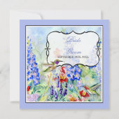 Geflügel-Juwelen Hummingbirds - Einladung zur Hoch (Rückseite)