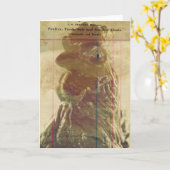 Geflügel Karte (Gelbe Blume)