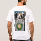Geflügel-Sprachöl-Desaster-Kunst T-Shirt (Rückseite)