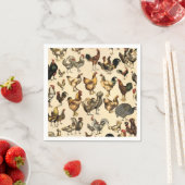 Geflügelfarm-Liste und Hen Art Serviette (Beispiel)