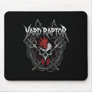 Geflügelfarmer Hof Raptor Schädel Farm Huhn  Mousepad