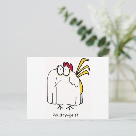 Geflügelgeist Postkarte (Stehend Vorderseite)
