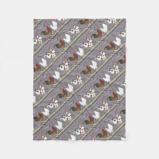 Geflügelpainter Fleecedecke (Vorderseite)