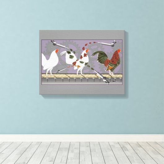 Geflügelpainter Leinwanddruck (Insitu (Holzboden))