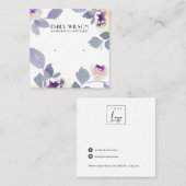 GEFLÜGELSTUDIE DER LILAC-ROSE QUADRATISCHE VISITENKARTE (Vorne/Hinten)