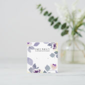 GEFLÜGELSTUDIE DER LILAC-ROSE QUADRATISCHE VISITENKARTE (Stehend Vorderseite)