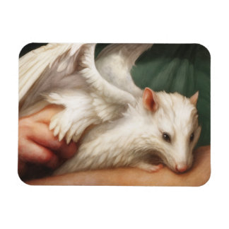 Geflügelte Engelratte Magnet