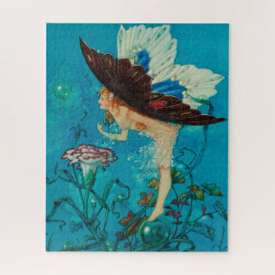 Geflügelte Fee von Harold Gaze - Vintage Puzzle