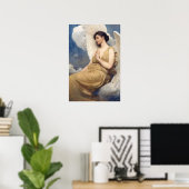 Geflügelte Figur, berühmtes Gemälde Poster (Heimbüro)