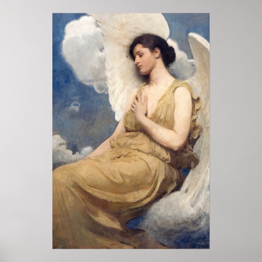 Geflügelte Figur, berühmtes Gemälde Poster (Vorne)