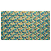 Geflügelte Hippocampus-Seepferdchen im Ozeanmuster Stoff (Yard (91,4 cm))