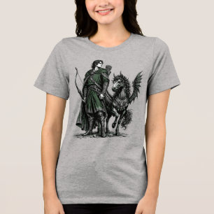 Geflügelte Schatten & Leraje Arkane Zielsetzung Tri-Blend Shirt