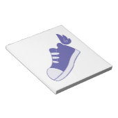 Geflügelte Schuhe Notizblock (angewinkelt)