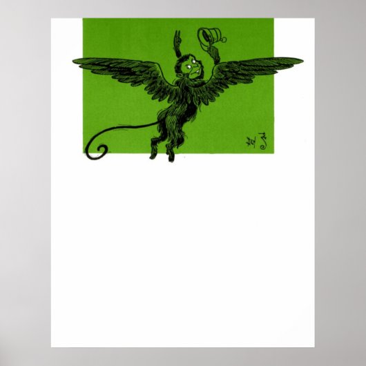 Geflügelter Affe Poster (Vorne)