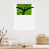 Geflügelter Affe Poster (Küche)