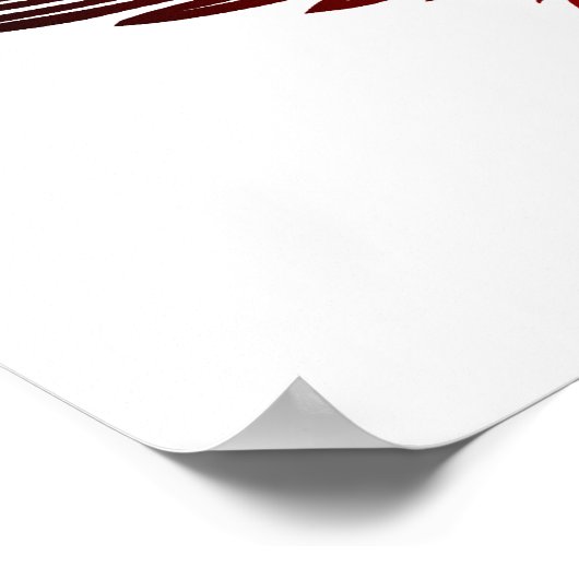 geflügelter Bowling Poster (Ecke)