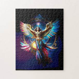 Geflügelter Engel der Freiheit Fantasy Inspirieren Puzzle