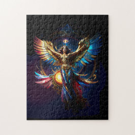 Geflügelter Engel der Freiheit Fantasy-Kunst Puzzle