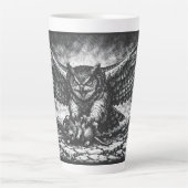 Geflügelter Eulen-Sentinel von BurnsInHell Milchtasse (Vorderseite)