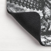 Geflügelter Eulen-Sentinel von BurnsInHell Mousepad (Ecke)