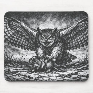 Geflügelter Eulen-Sentinel von BurnsInHell Mousepad