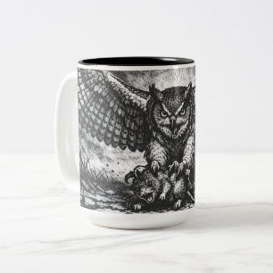 Geflügelter Eulen-Sentinel von BurnsInHell Zweifarbige Tasse