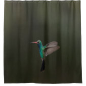 Geflügelter Hummingbird Duschvorhang (Vorderseite)