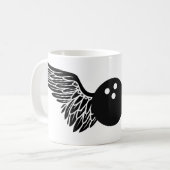 geflügeltes Bowling Kaffeetasse (Vorderseite Links)