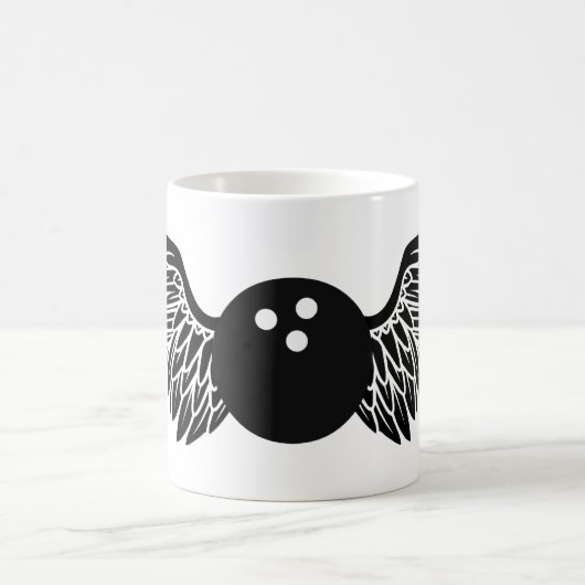 geflügeltes Bowling Kaffeetasse (Mittel)