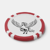 geflügeltes Pegasus-Pferd Pokerchip-Emblem Pokerchips (Einzeln)